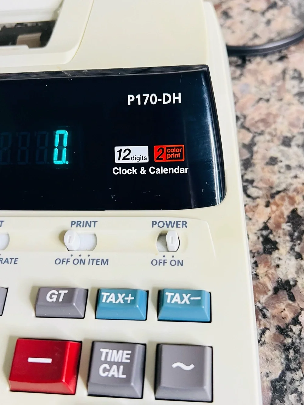 Canon P170-DH Printing Calculator Adding Machine **FOR PARTS